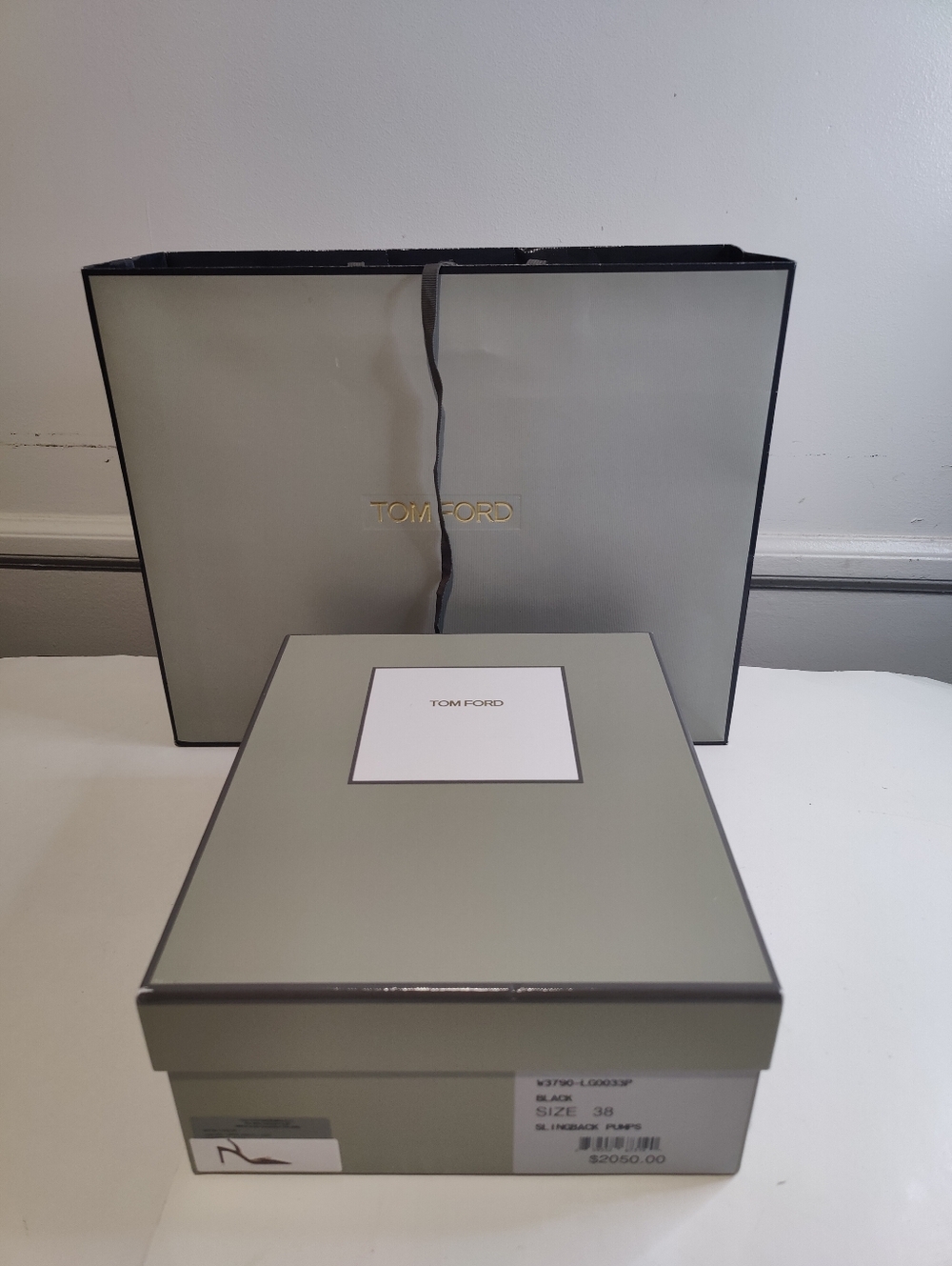Tom Ford Empty Shoe Box And Shopping Bag